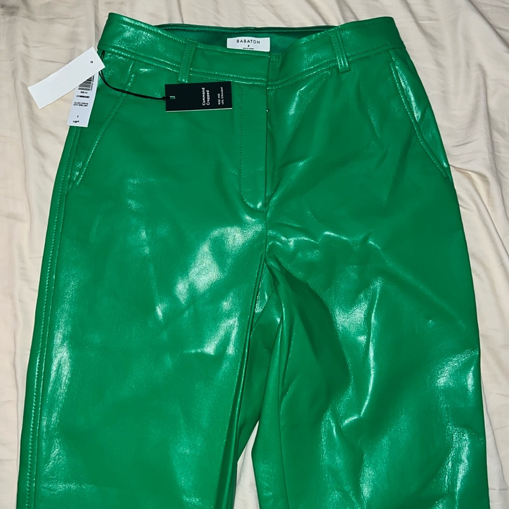 Aritzia Babaton Command Pant in Gloss Green